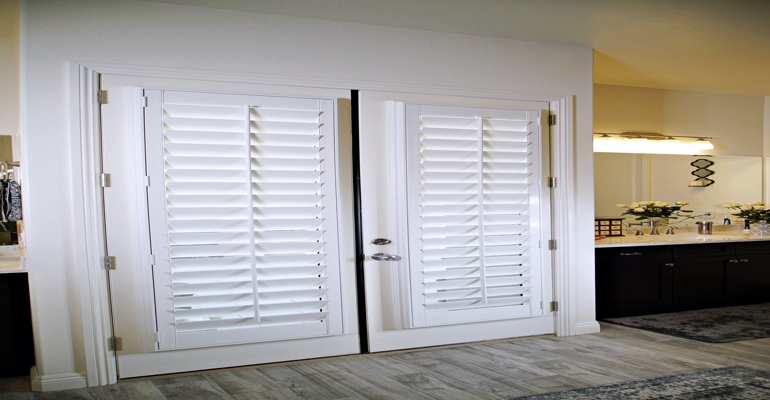 Shutters as a door